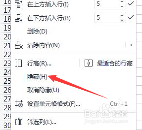怎么隐藏EXCEL的某些数据