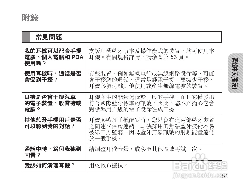 三星HS3000蓝牙耳机使用说明书:[6]