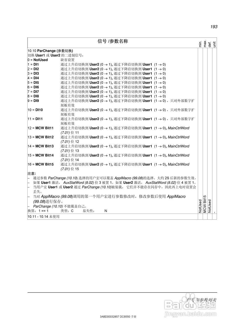 ABB直流调速器DCS550使用手册:[20]