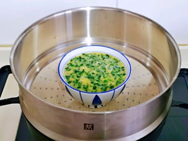 虾皮菠菜蒸蛋羹