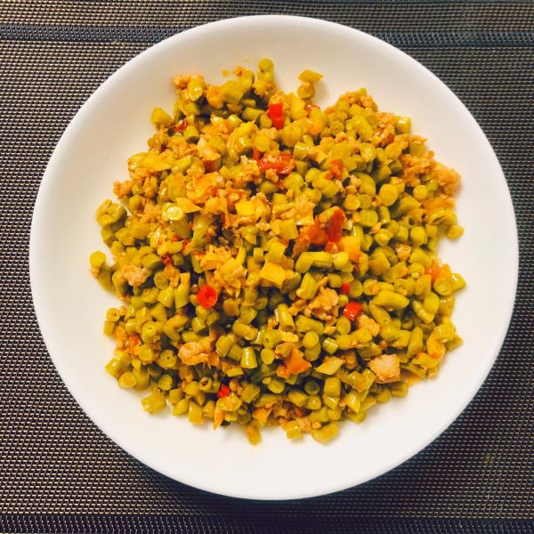 肉末酸豆角拌面