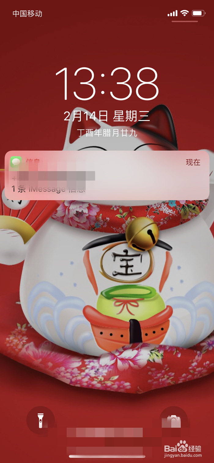 iPhone X手机如何设置接收短信却不显示详情