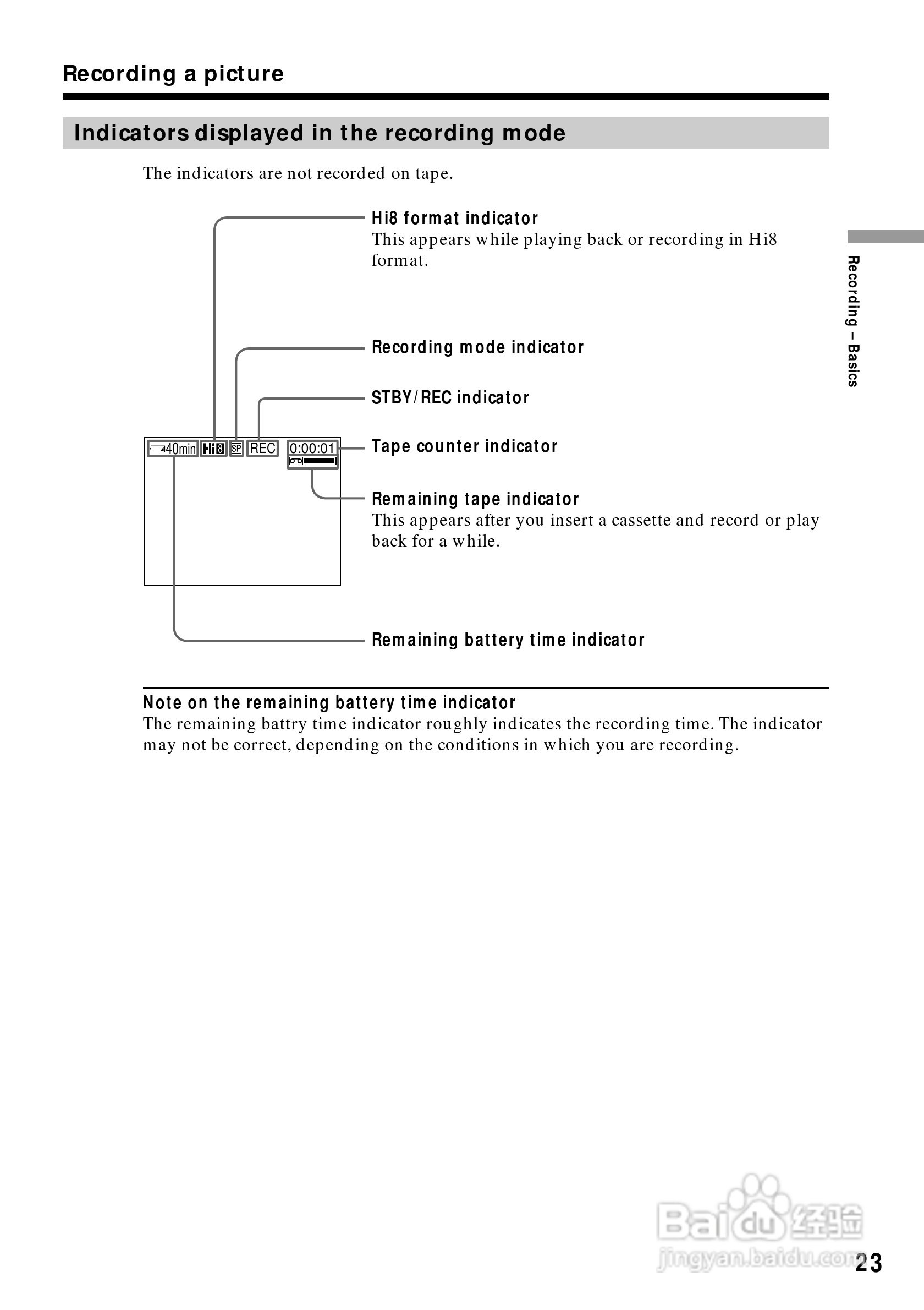 索尼CCD-TR818模拟摄像机说明书:[3]