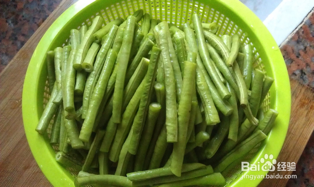 蒜子炒豇豆怎么做