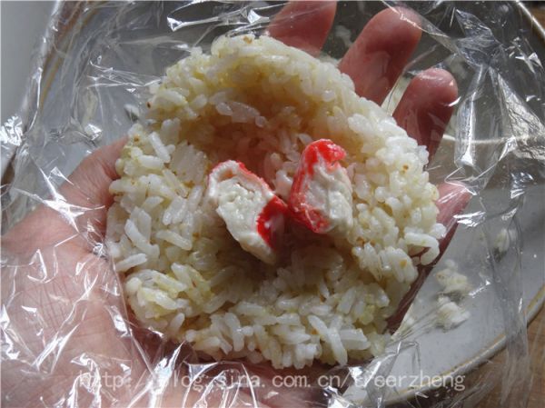 黄金胚芽蟹味饭团