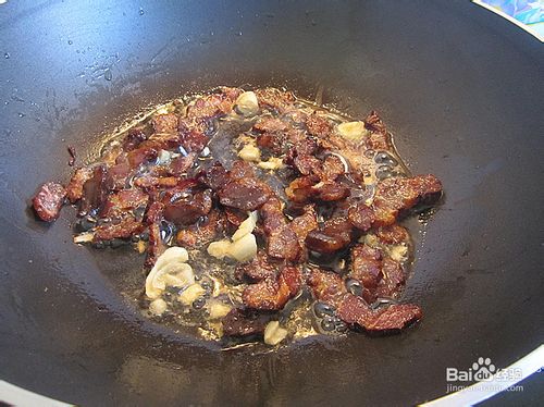 腊肉炒秋葵