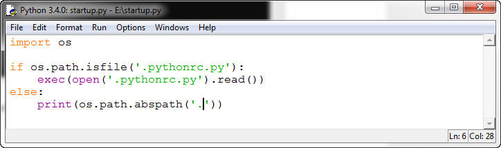 Python3.x那些事儿：[8]startup文件