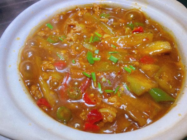 鱼香肉沫茄子煲