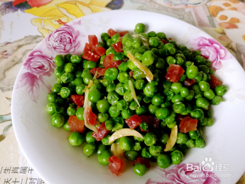 豌豆米炒香肠