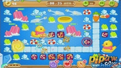 保卫萝卜2第37关宝石金萝卜获得攻略