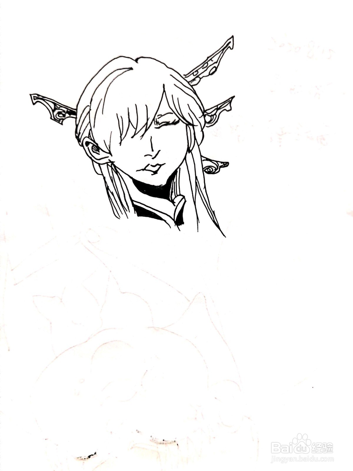 《镇魂街》系列之唐笑笑简笔画