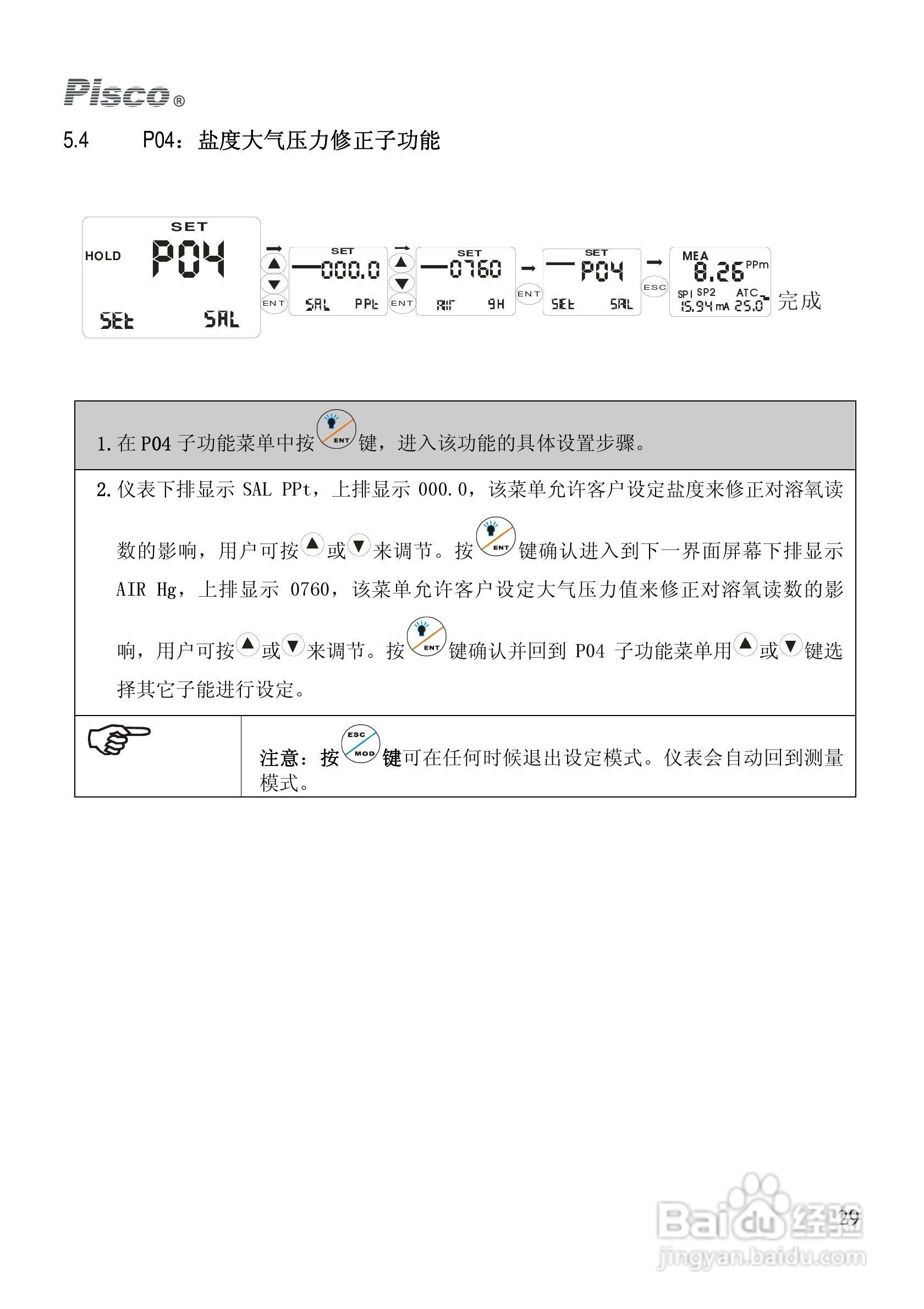 Pisco DO500-DO550溶解氧控制器/变送器使用说明书:[3]