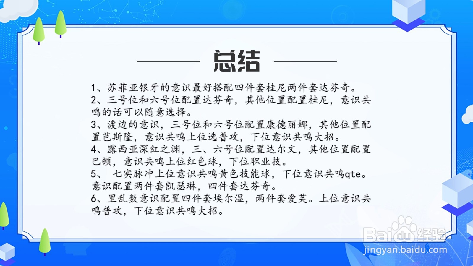 战双帕弥什全角色意识搭配及共鸣推荐