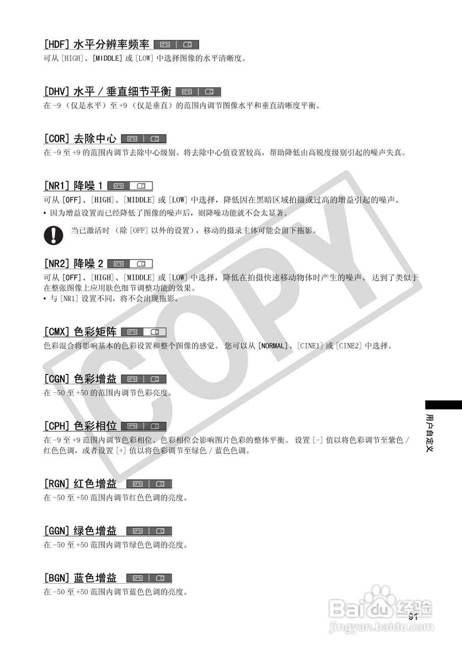 佳能XH A1S数码摄像机使用说明书:[10]