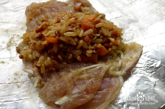 盐焗糯米鸡腿卷