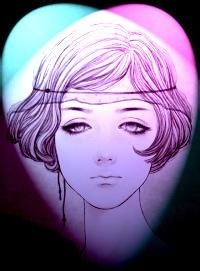 PS--制作聚光灯效果的心形像框