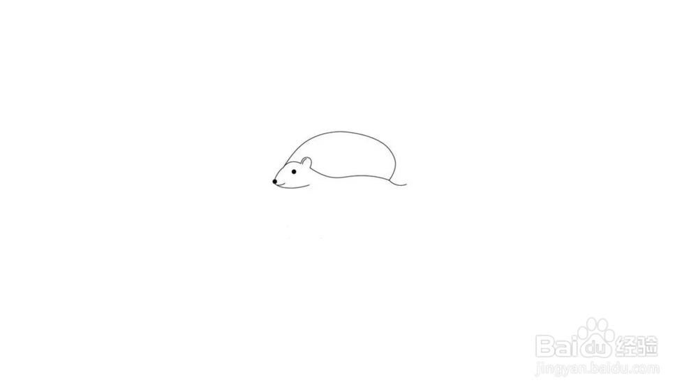 可爱小刺猬简笔画教程