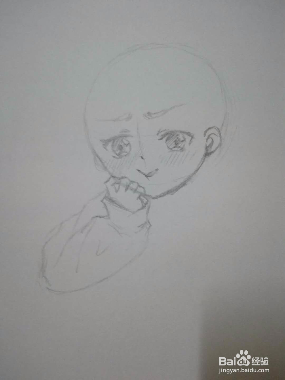 怎么起稿绘制一个蹲坐着的动漫人物