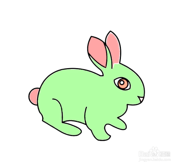 如何手工画简单的兔子简笔画?