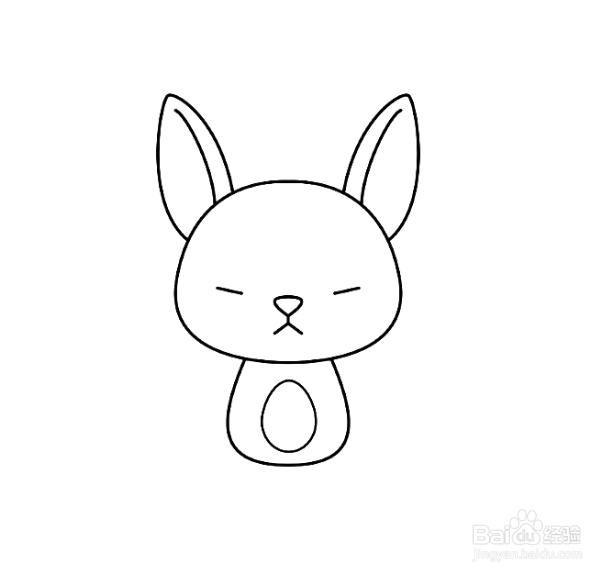 如何画卡通兔子的简笔画？