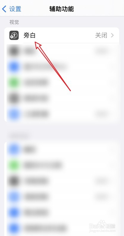 iPhone中怎么设置旁白识别