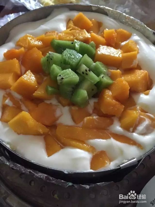 奇异果&芒果双层蛋糕