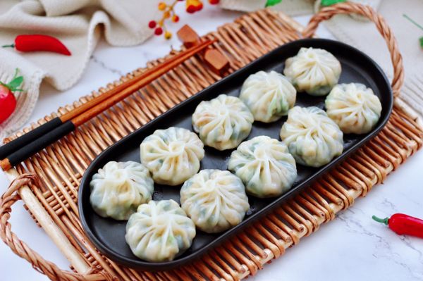 萝卜樱海鲜豆腐蒸饺