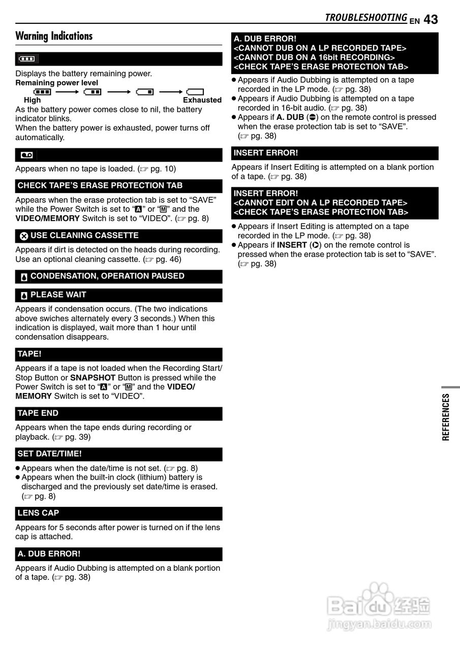 JVC GR-D63摄像机使用说明书:[5]