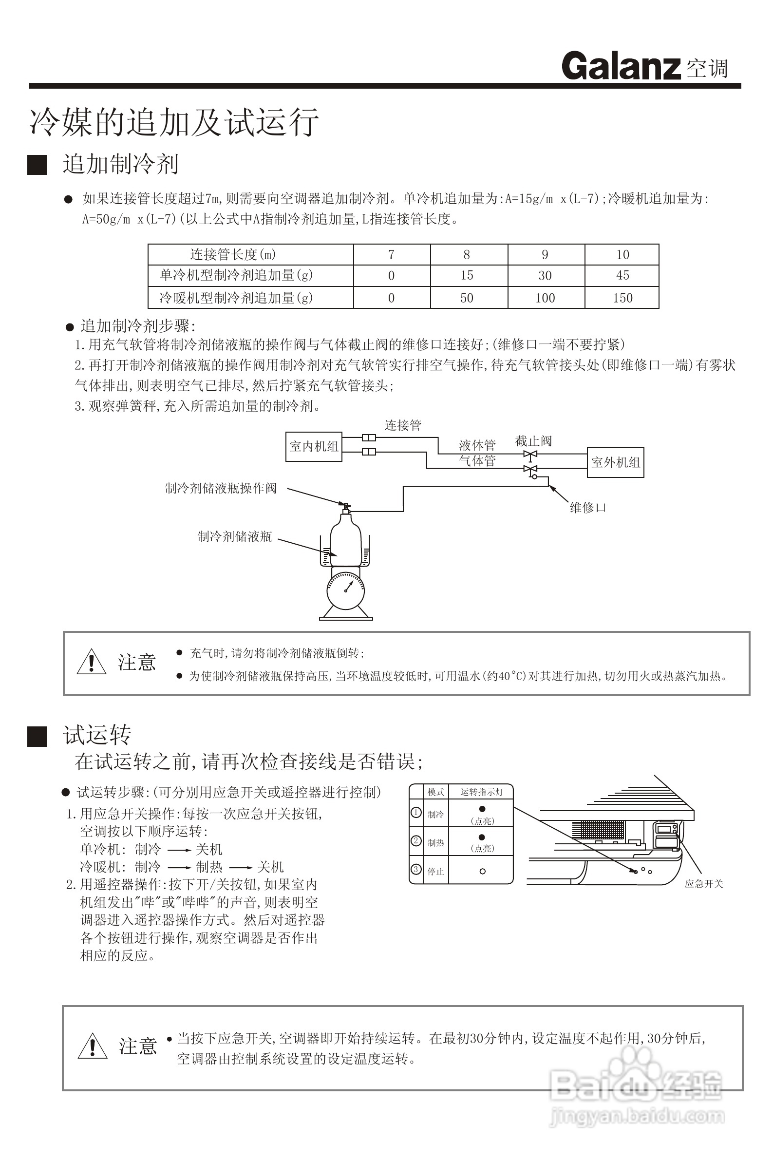 Galanz格兰仕KF-33GW/HA1分体挂壁式房间空调器使用安