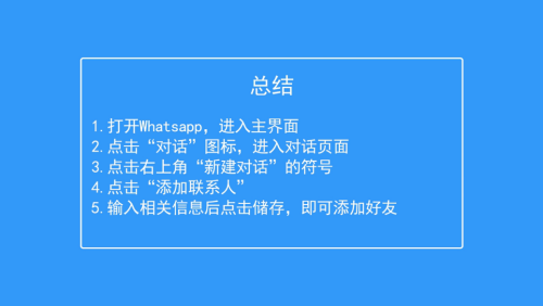 怎样在whatsapp中加好友？
