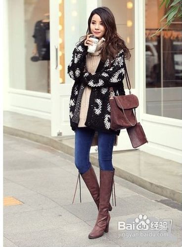 毛衣外套时尚混搭.凸显清新优雅.冬季保暖必备