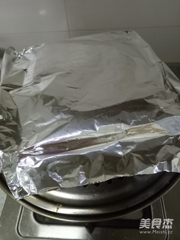 黑芝麻味蒸蛋糕