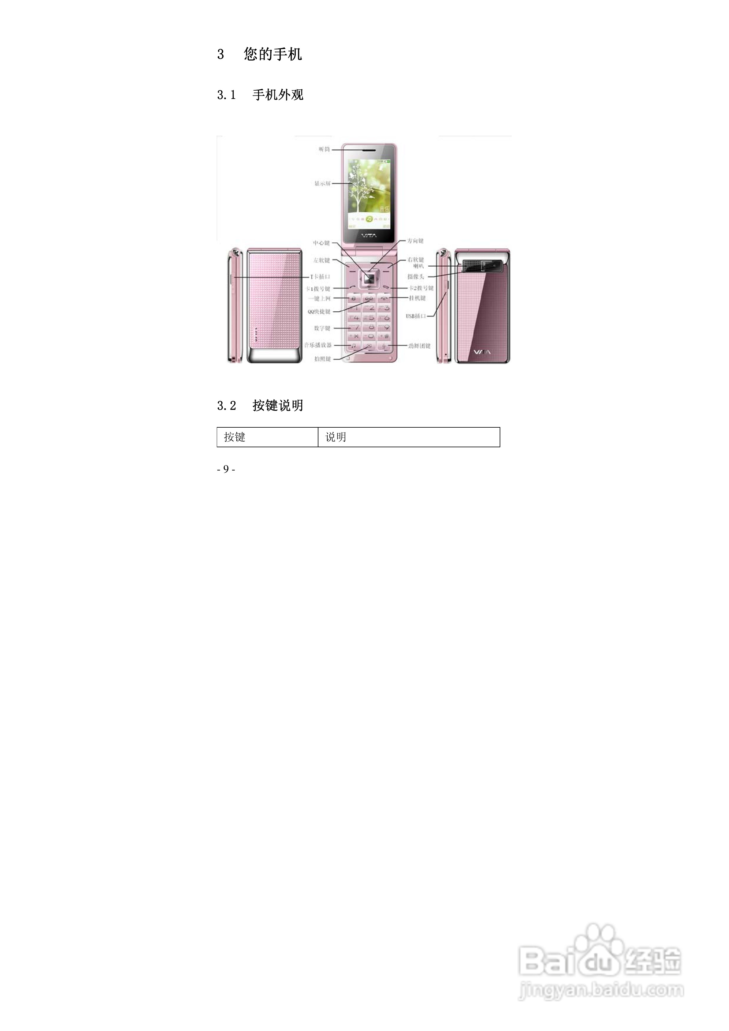 华唐VT-R103手机使用说明书:[1]
