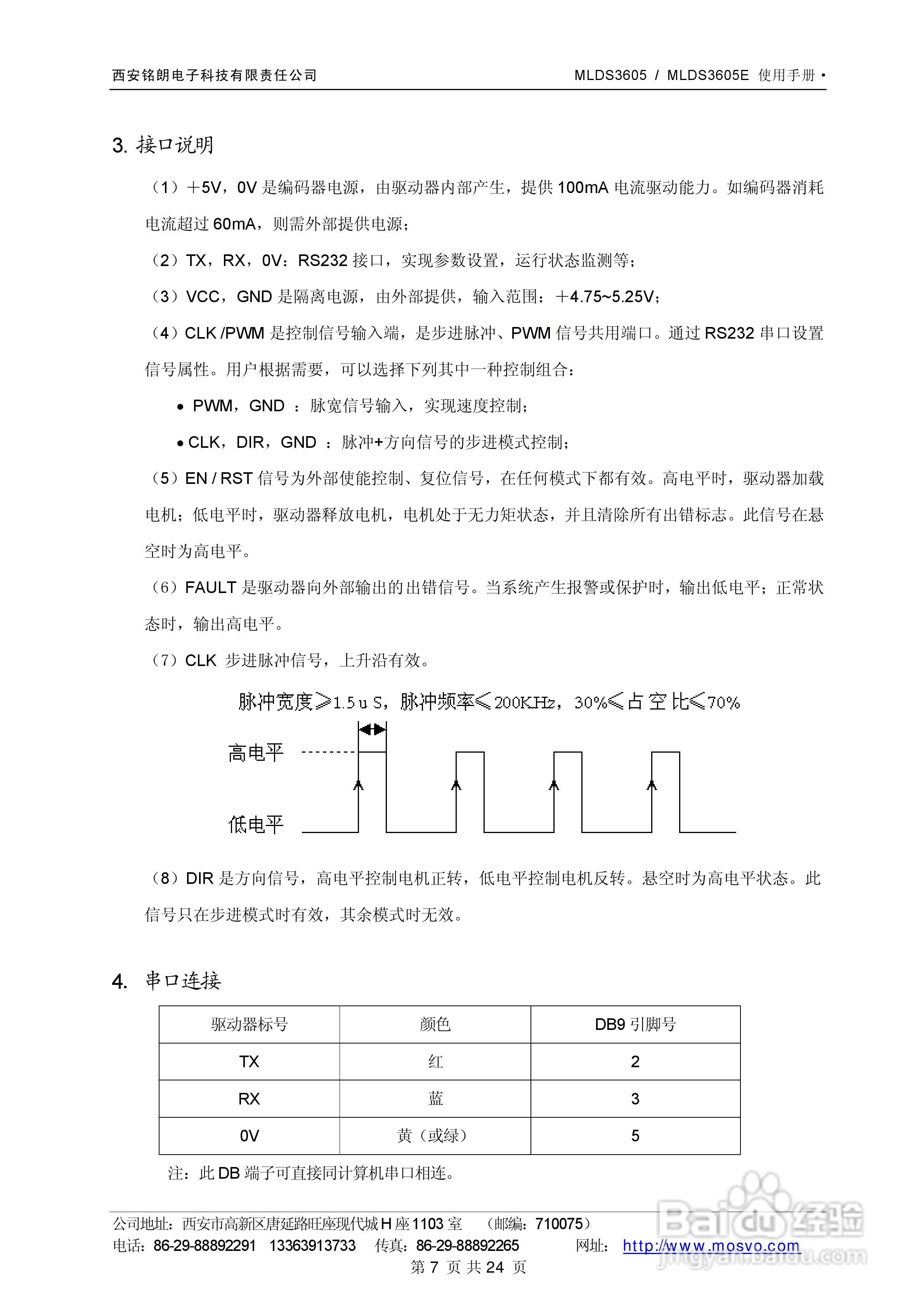 铭朗科技MLDS3605直流伺服驱动器说明书:[1]