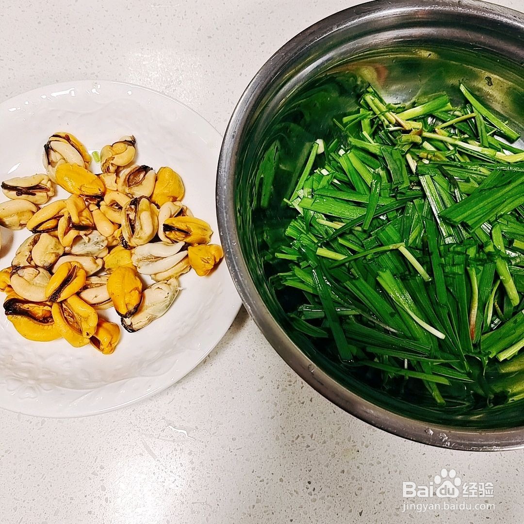 韭菜炒贻贝的做法