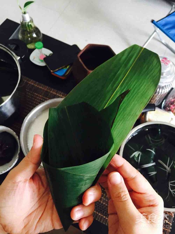 第一次尝试传统豆沙粽子