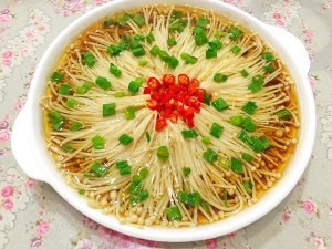 油泼金针菇怎么做