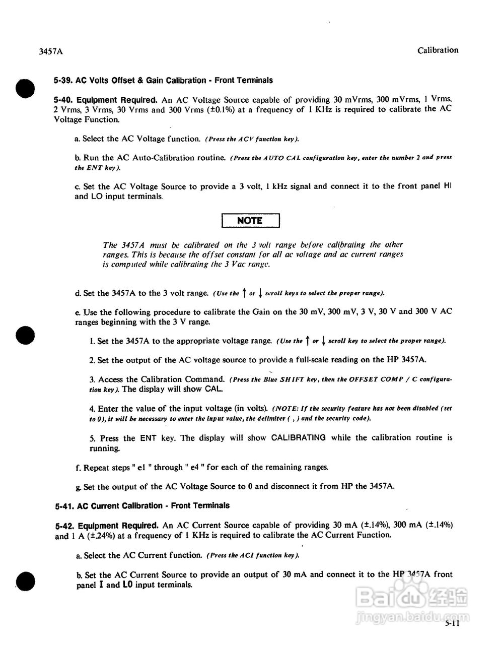 HP 3457A 万用表用户使用手册:[14]