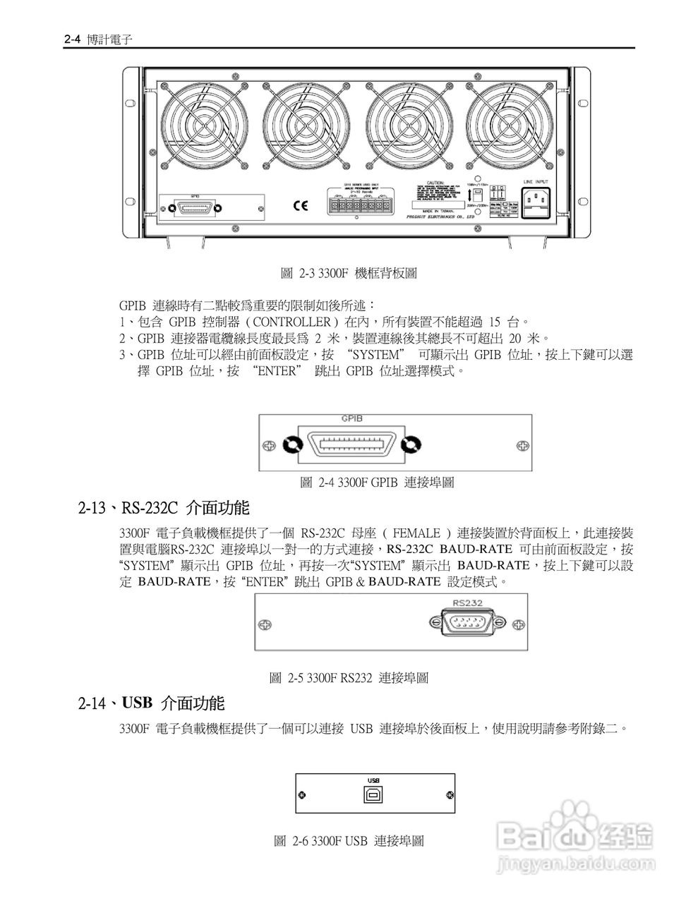 博计3305F四模组电子负载机框使用手册:[2]