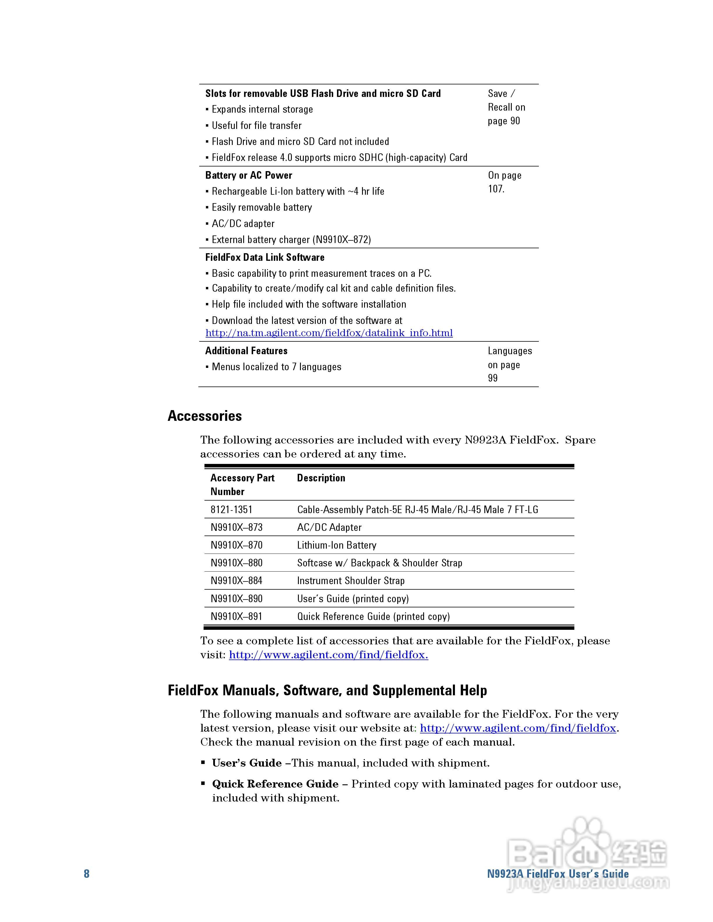 N9923A型Fieldfox手持式RF向量网路分析仪操作手册:[1]