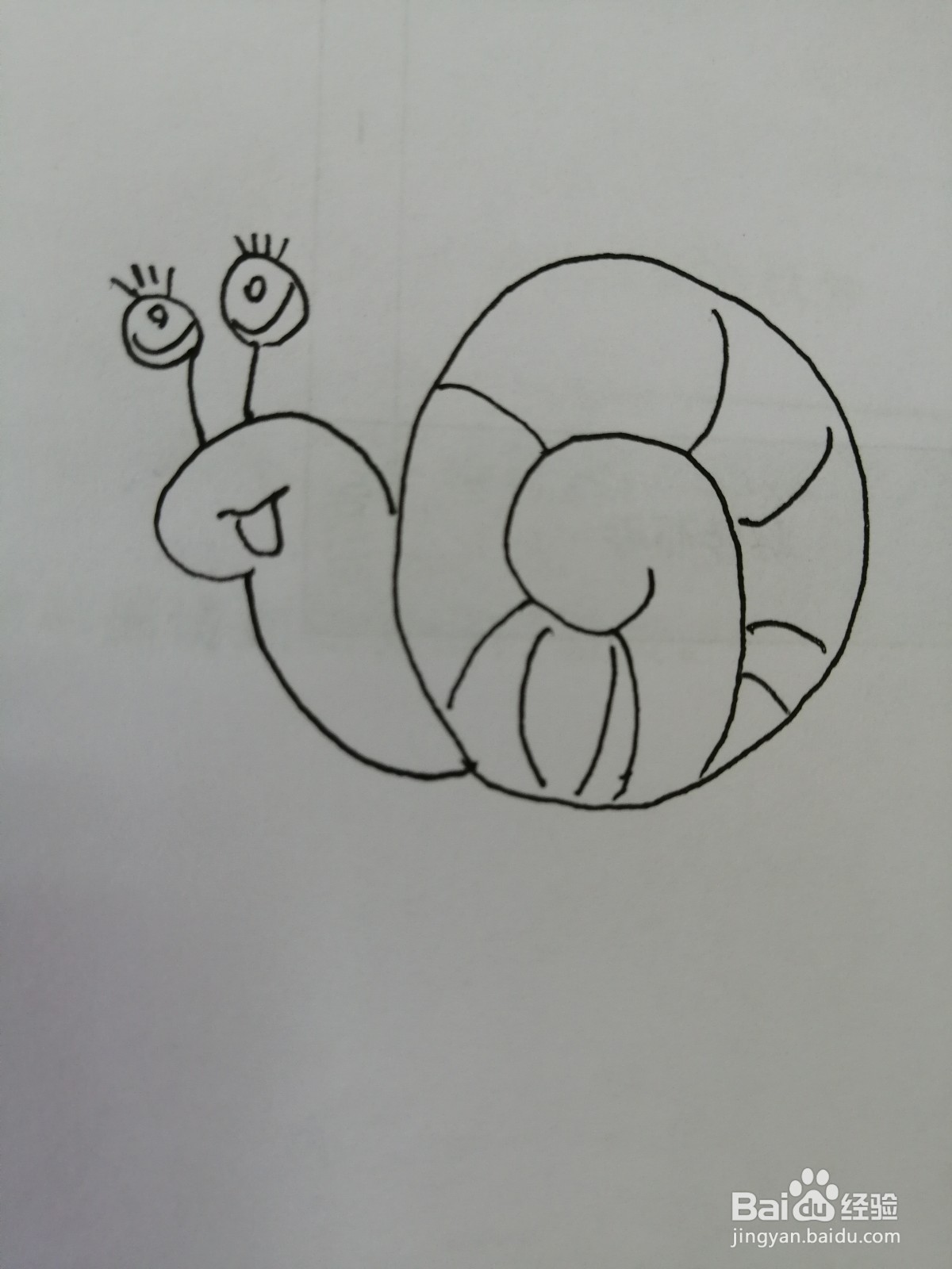 可爱的小蜗牛怎么画