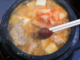 石锅三文鱼豆腐汤