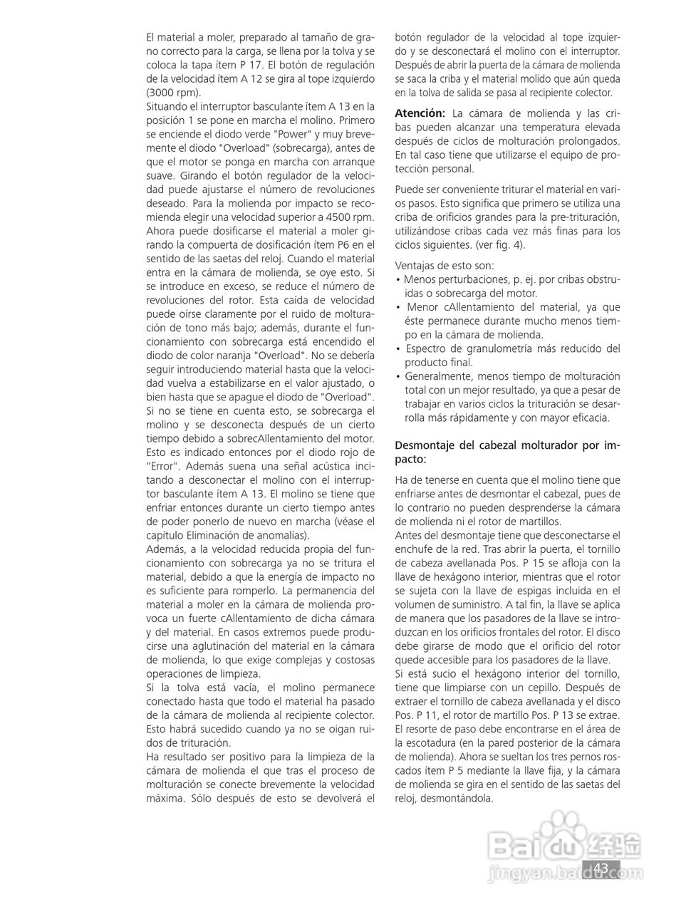 IKA MF10精细研磨机使用说明书:[5]