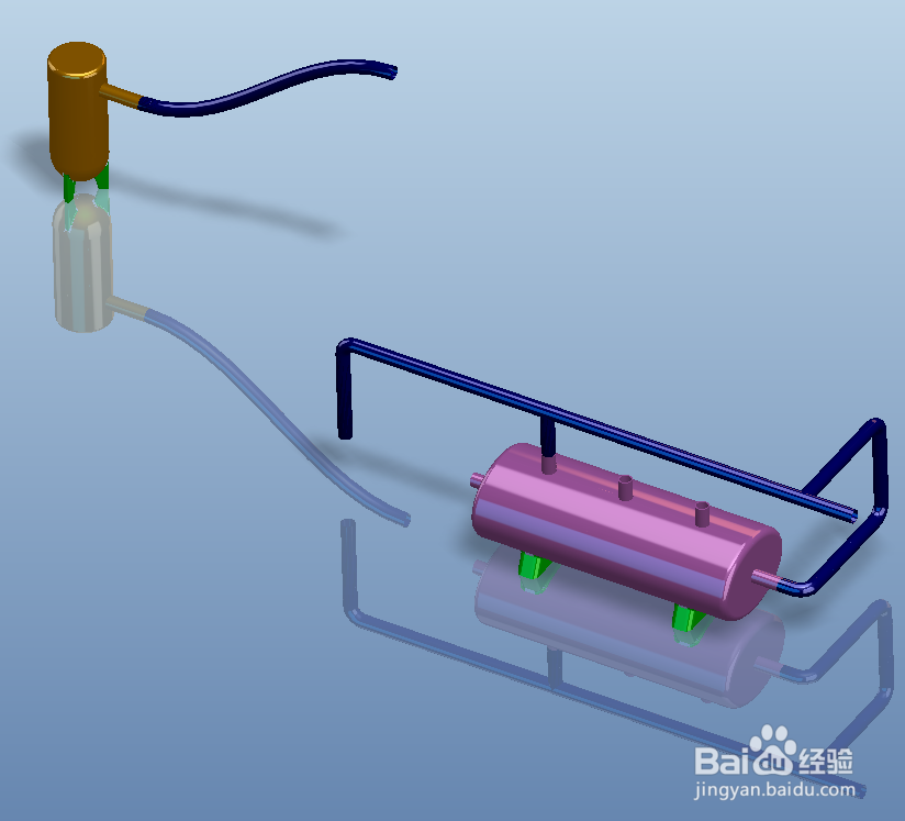 proe如何设置默认管道实体显示