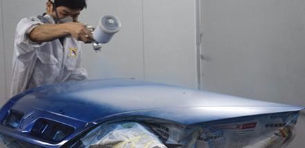 汽车喷萤火虫变光漆全过程