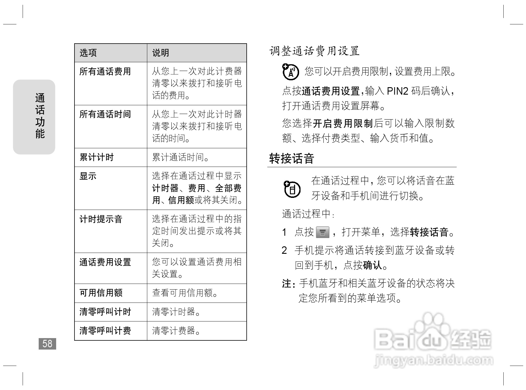 摩托罗拉E6S手机说明书:[6]