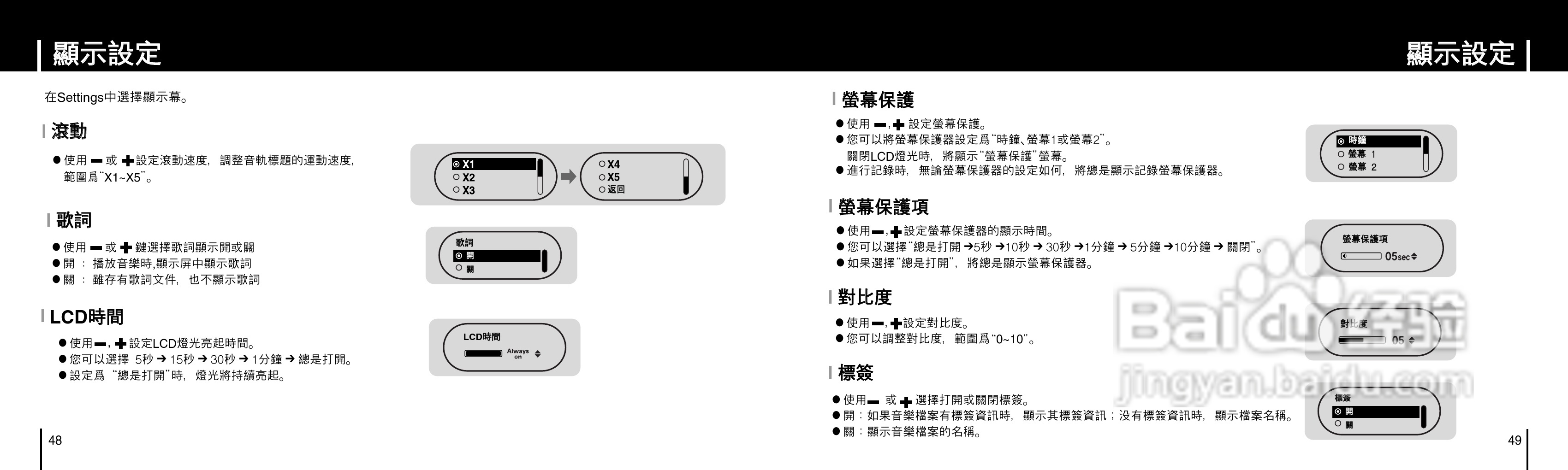 三星YP-F1ZW MP3播放器使用说明书:[3]