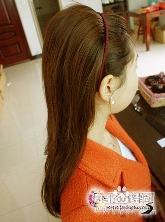 韩系公主式蓬头马尾扎发