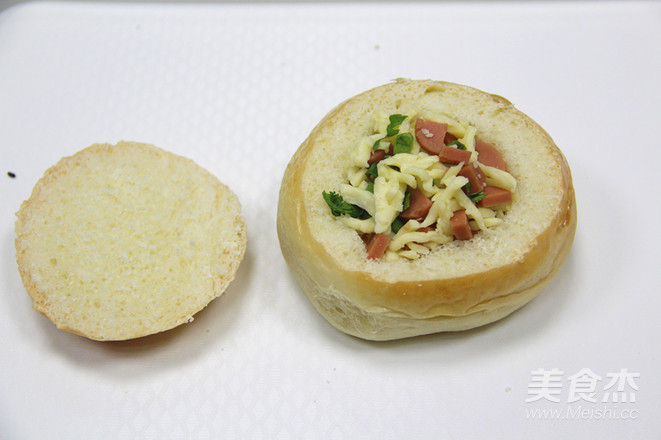 芝士鸡蛋火腿包