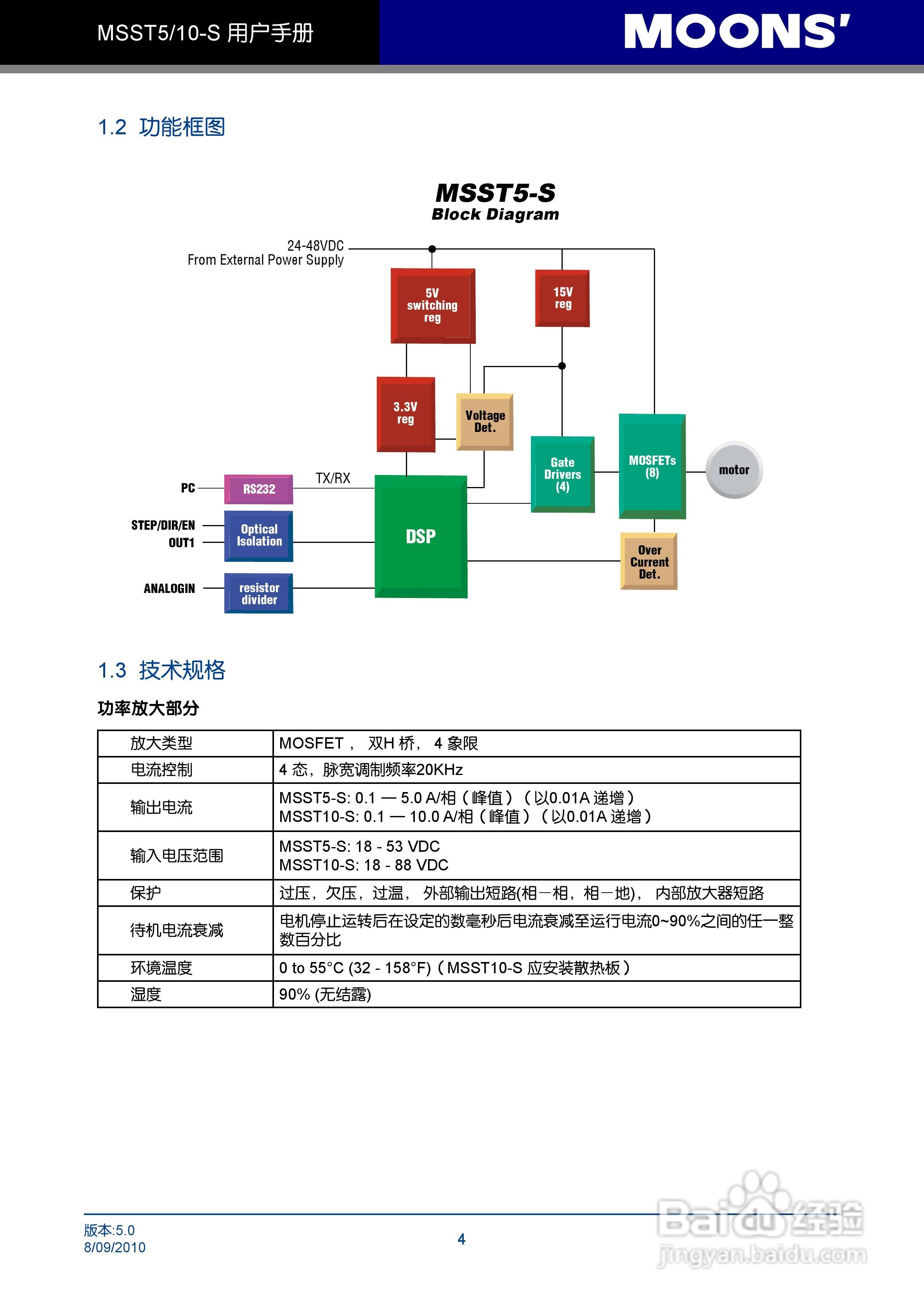 MSST5/10-S 步进电机驱动器用户手册:[1]